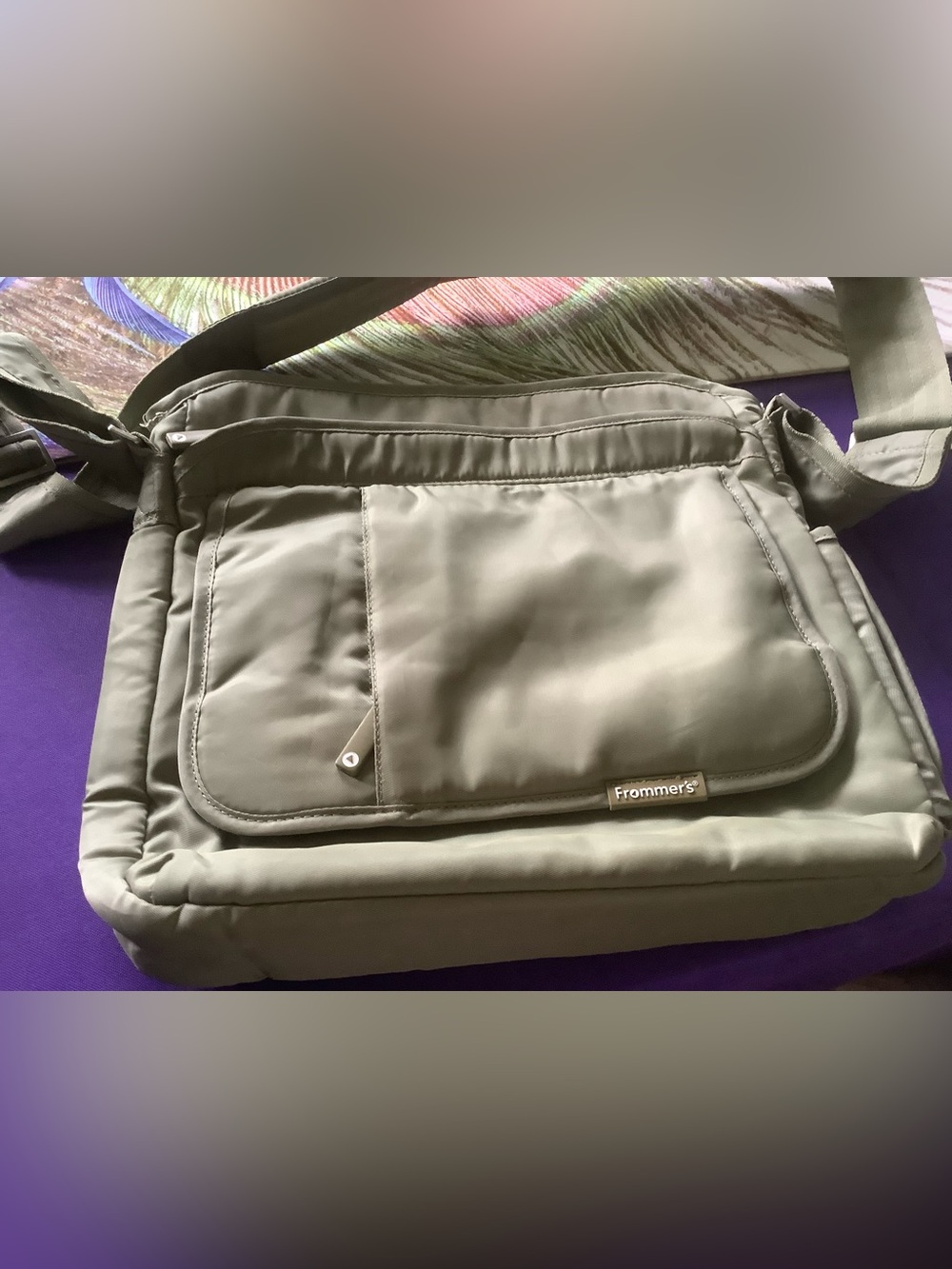 Lug - Frommer’s  Bag in Light Sage Green like new. Much organization!